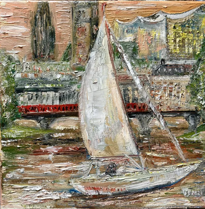 Alster — Öl auf Leinwand